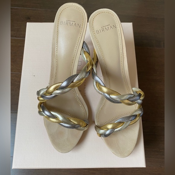 Alexandre Birman Selena 85 Sandals- Gold - Picture 2 of 10